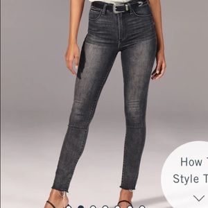 Abercrombie curve love high rise skinny jean